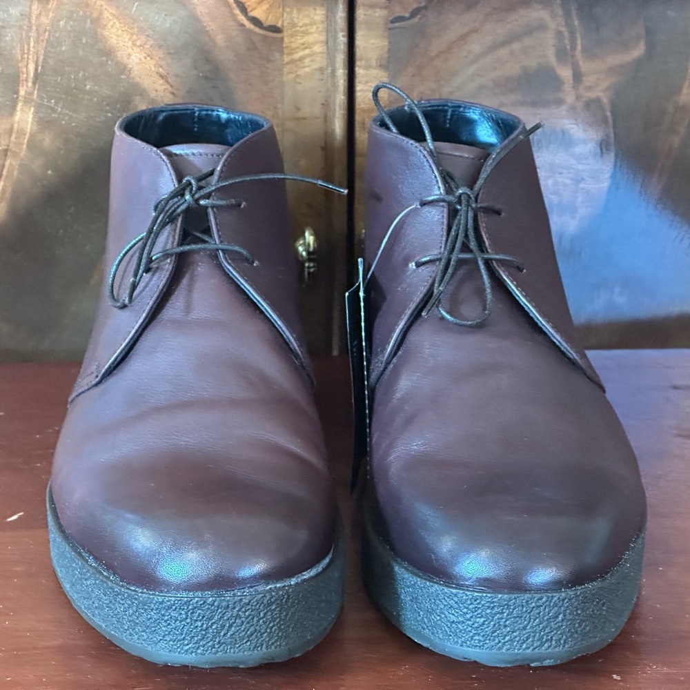 Ermenegildo Zegna Leather Lace Up Derby Dress Shoes